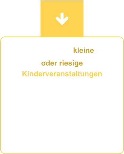 Egal, ob sie kleine  oder riesige Kinderveranstaltungen planen: Schreiben Sie uns einfach oder rufen Sie gern an! Wir freuen uns auf Ihre Anfrage – und wenn Ihr Wunschtermin noch frei ist, erhalten Sie sofort ein passendes Angebot.
